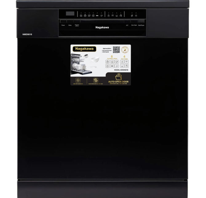Máy rửa bát độc lập 15 bộ Nagakawa NMD9818