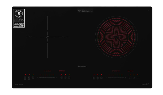 Bếp đôi từ hồng ngoại âm Nagakawa NK2F03M 4000W