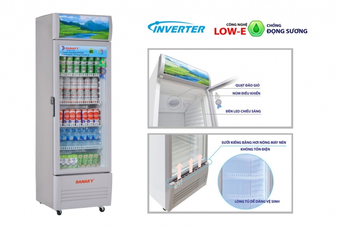 Tủ Mát Inverter Sanaky 340 Lít VH-408K3L